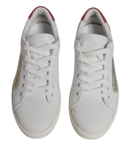 Dolce & Gabbana White London Calf Leather Sneakers Shoes