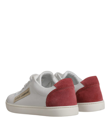 Dolce & Gabbana White London Calf Leather Sneakers Shoes