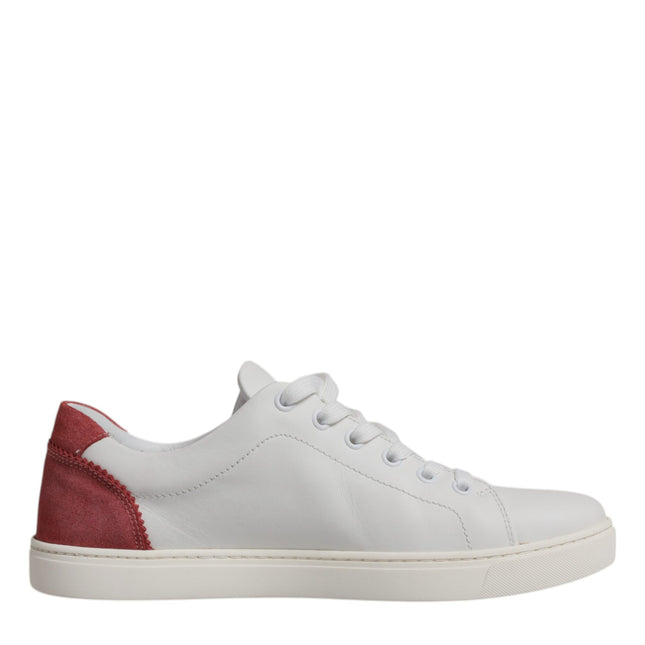 Dolce & Gabbana White London Calf Leather Sneakers Shoes