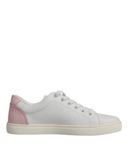 Dolce & Gabbana White Classic Calf Leather Sneakers Shoes