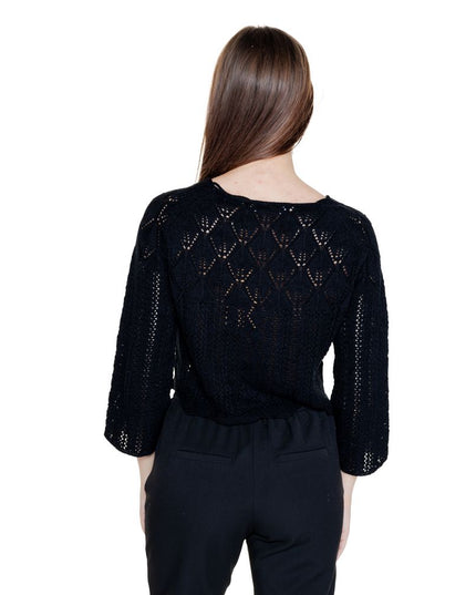 Vero Moda Black Cotton Sweatshirt