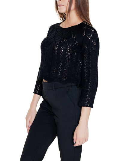 Vero Moda Black Cotton Sweatshirt