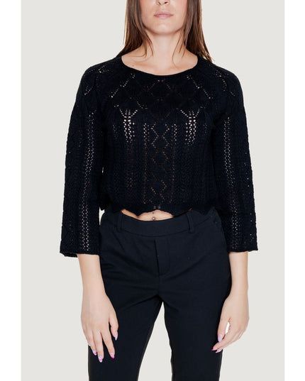 Vero Moda Black Cotton Sweatshirt