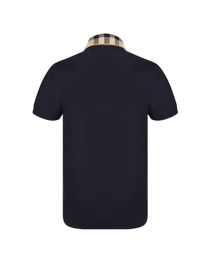 Burberry Blue Cotton Polo Shirt
