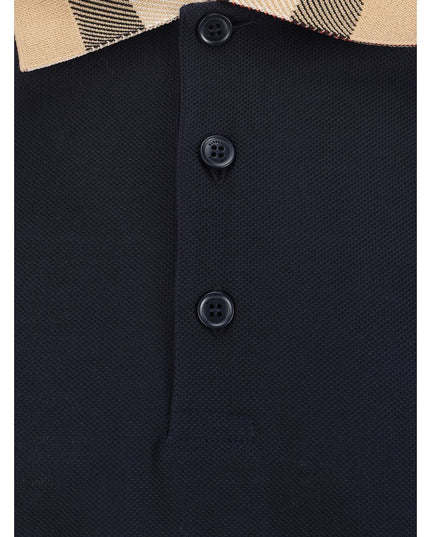 Burberry Blue Cotton Polo Shirt