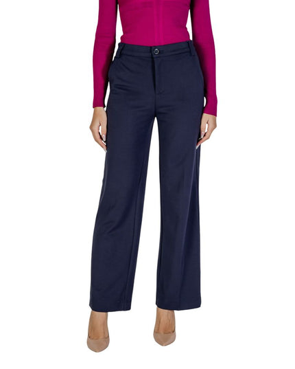 Street One Blue Viscose Casual Pants