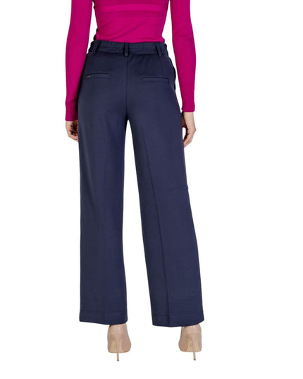 Street One Blue Viscose Casual Pants