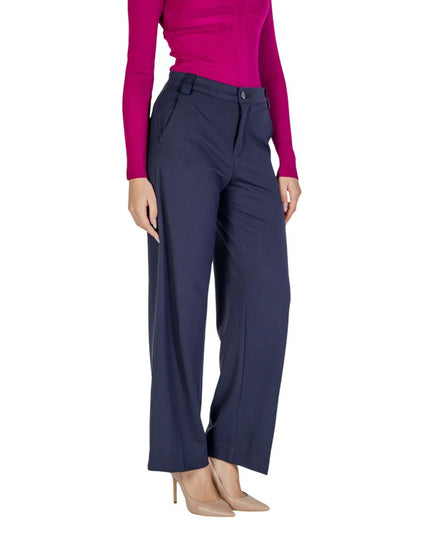 Street One Blue Viscose Casual Pants