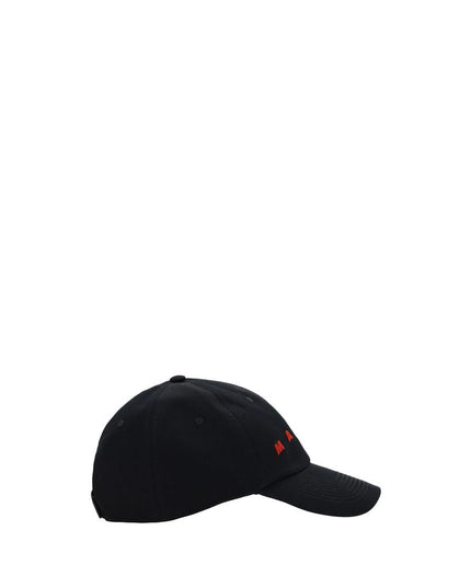 Marni Black Cotton Cap (Baseball Hat)