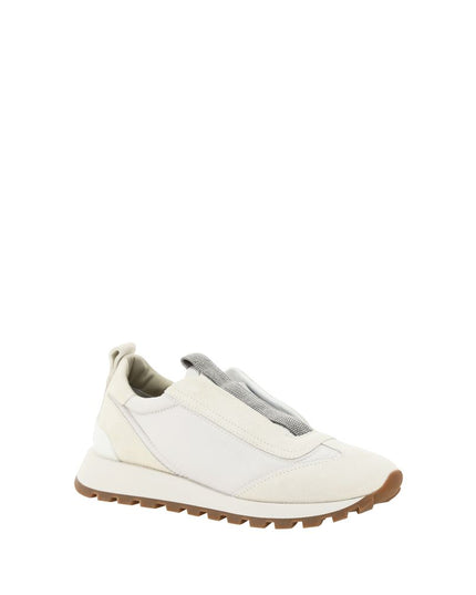 Brunello Cucinelli White Rubber Low Top Sneakers