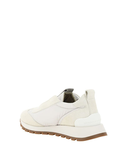 Brunello Cucinelli White Rubber Low Top Sneakers