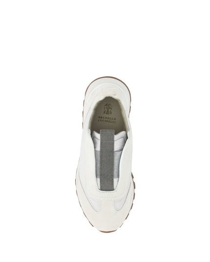 Brunello Cucinelli White Rubber Low Top Sneakers