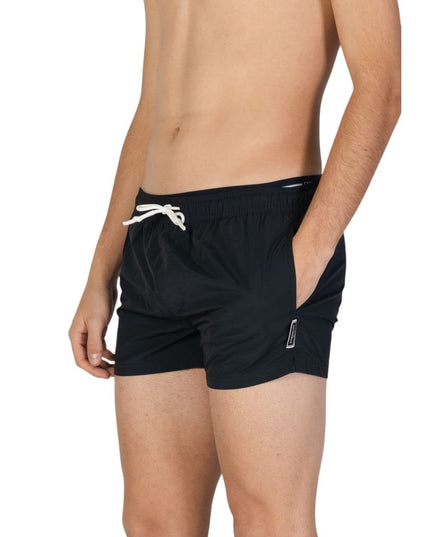 Hamaki-Ho Black Polyester Swim Shorts