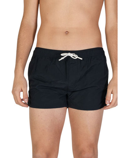 Hamaki-Ho Black Polyester Swim Shorts