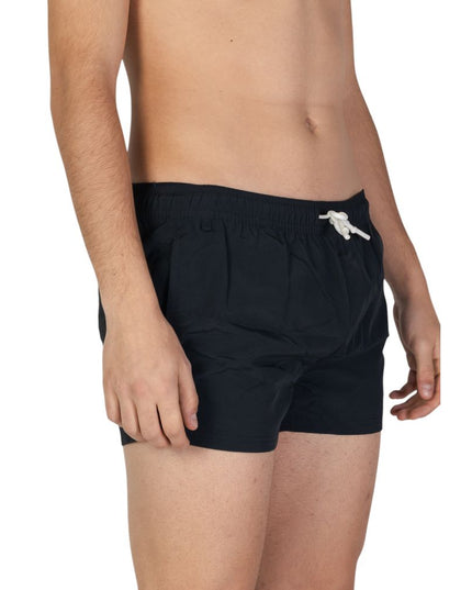 Hamaki-Ho Black Polyester Swim Shorts