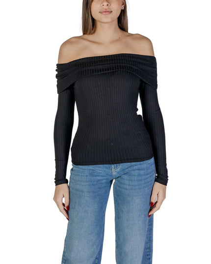 Jacqueline De Yong Black Viscose Shirt