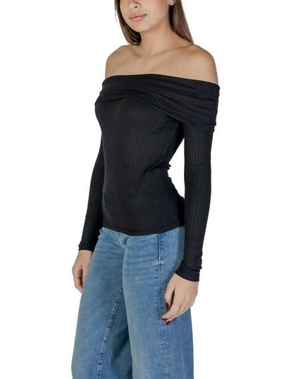 Jacqueline De Yong Black Viscose Shirt