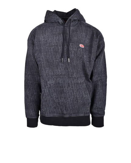 Diesel Gray Cotton Hoodie