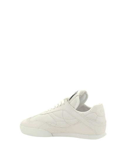 Chloé White Calf Leather Bos Taurus Low Top Sneakers