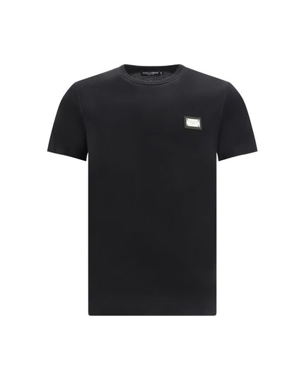 Dolce & Gabbana Black Cotton T-Shirt