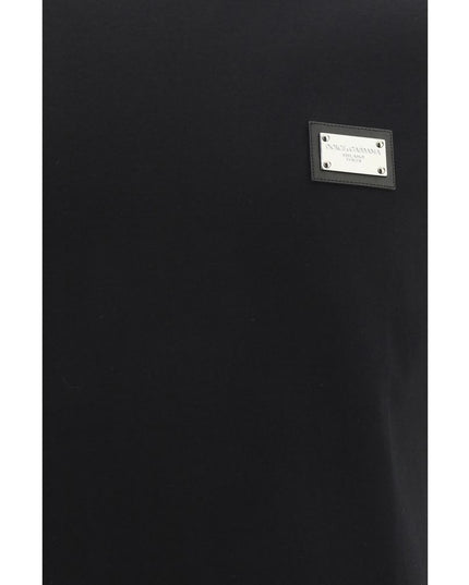 Dolce & Gabbana Black Cotton T-Shirt