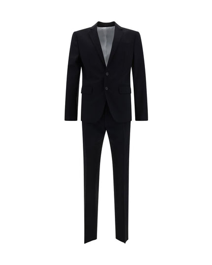 Dsquared² Blue Fleece Wool Two-Piece Suit