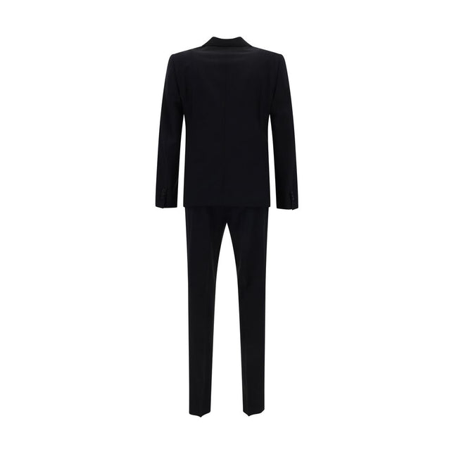 Dsquared² Blue Fleece Wool Two-Piece Suit