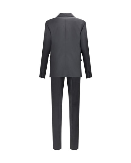 Dsquared² Black Fleece Wool Two-Piece Suit