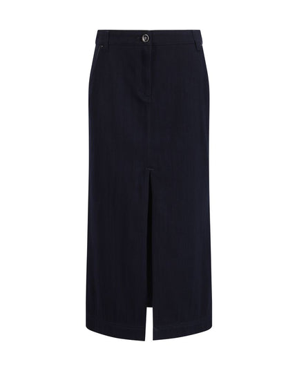 Giorgio Armani Blue Cotton Skirt