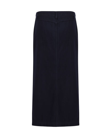 Giorgio Armani Blue Cotton Skirt