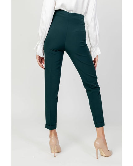 Sandro Ferrone Green Polyester Pants
