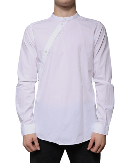 Dolce & Gabbana White Cotton Slim Fit MARTINI Dress Shirt