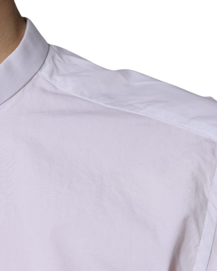 Dolce & Gabbana White Cotton Slim Fit MARTINI Dress Shirt