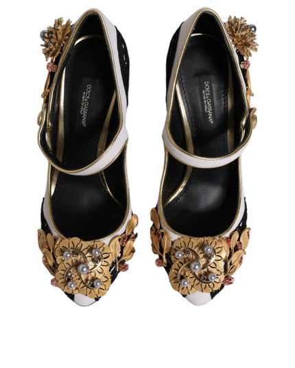 Dolce & Gabbana Multicolor Embellished Heels Pumps Shoes