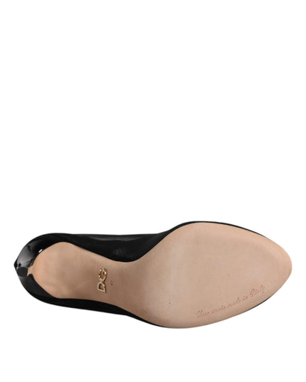 Dolce & Gabbana Black Nylon Stretch Mesh Sock Boots Shoes