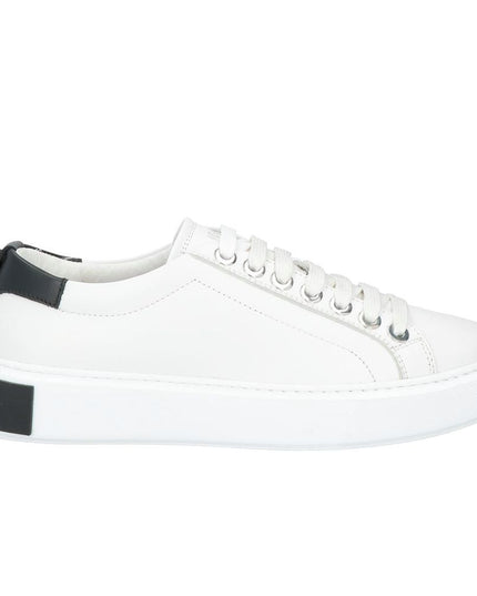Les Hommes White Calfskin Men Sneaker