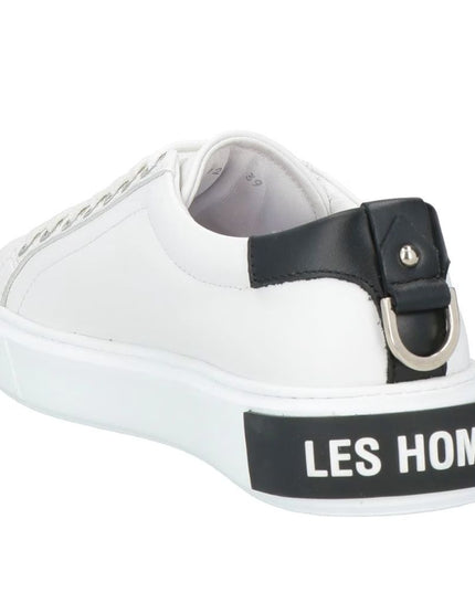 Les Hommes White Calfskin Men Sneaker