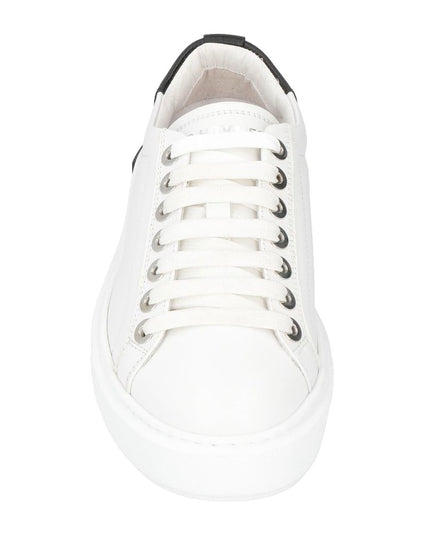 Les Hommes White Calfskin Men Sneaker