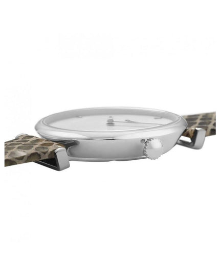 Cluse Beige Leather Dress Watch