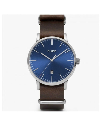 Cluse Brown Leather Dress Watch