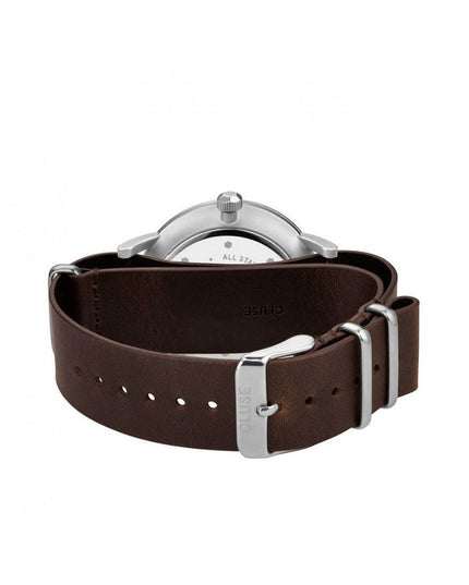 Cluse Brown Leather Dress Watch