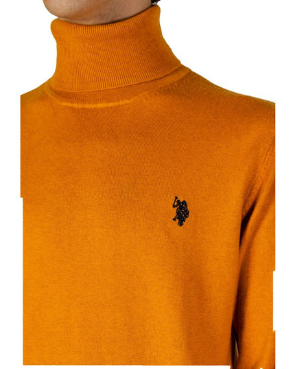 U.S. POLO ASSN. Orange Cotton Turtleneck