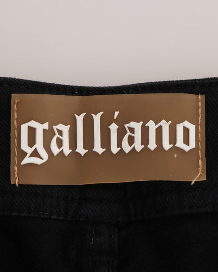 John Galliano Gray Wash Cotton Stretch Regular Fit Jeans