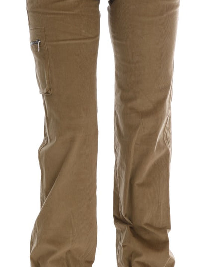 Ermanno Scervino Beige Cotton Corduroys Pants