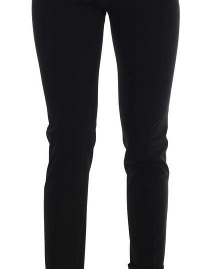 Ermanno Scervino Black Stretch Leggings Pants