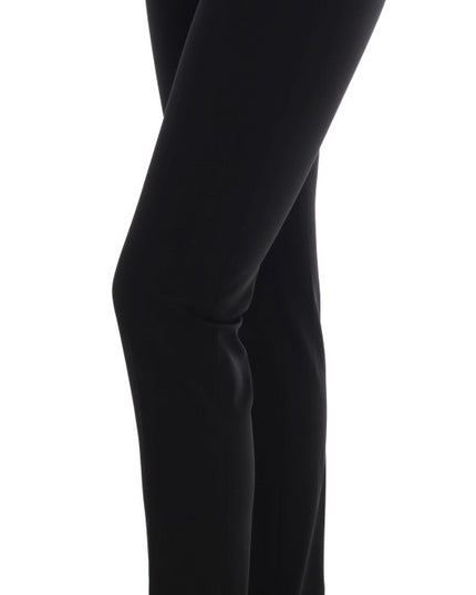 Ermanno Scervino Black Stretch Leggings Pants