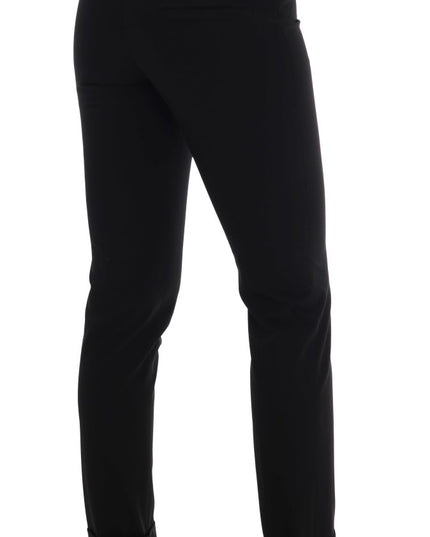 Ermanno Scervino Black Stretch Leggings Pants