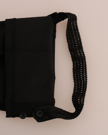 Ermanno Scervino Black Stretch Leggings Pants