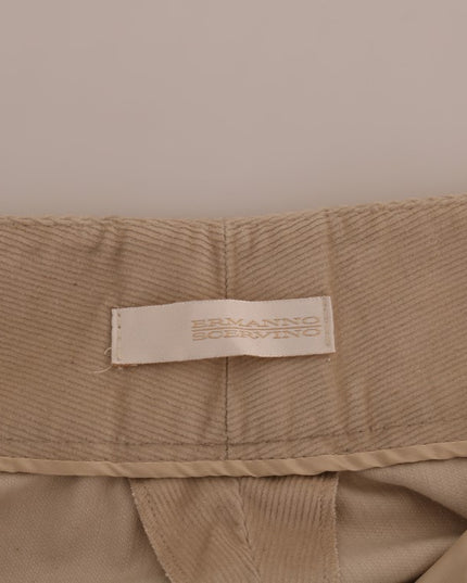Ermanno Scervino Beige Cotton Bootcut Pants