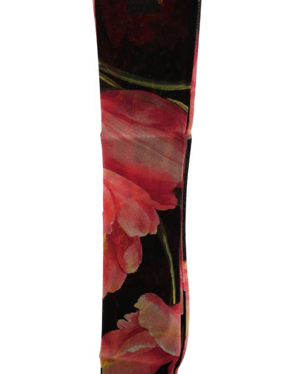 Dolce & Gabbana Multicolor Floral Tulip Nylon Socks